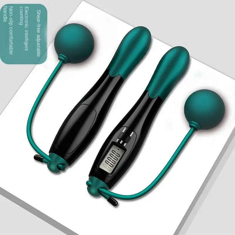 Smart Cordless Jump Rope with LCD Counter - Electronic Fitness Skipping Rope for Gym & Crossfit Training