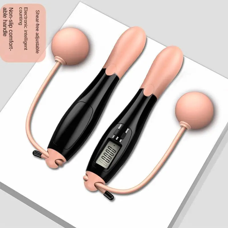 Smart Cordless Jump Rope with LCD Counter - Electronic Fitness Skipping Rope for Gym & Crossfit Training