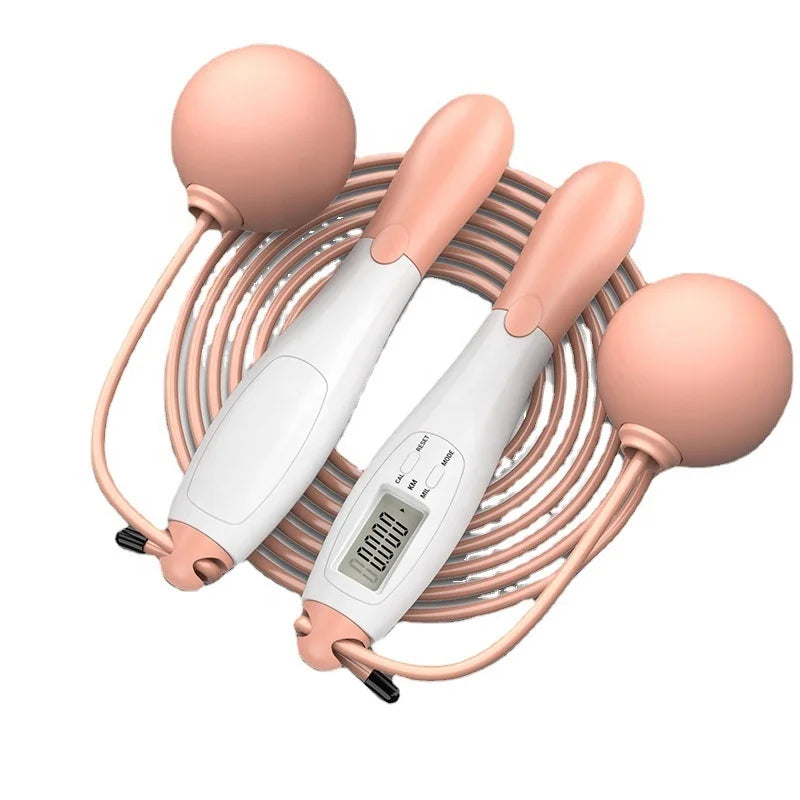 Smart Cordless Jump Rope with LCD Counter - Electronic Fitness Skipping Rope for Gym & Crossfit Training