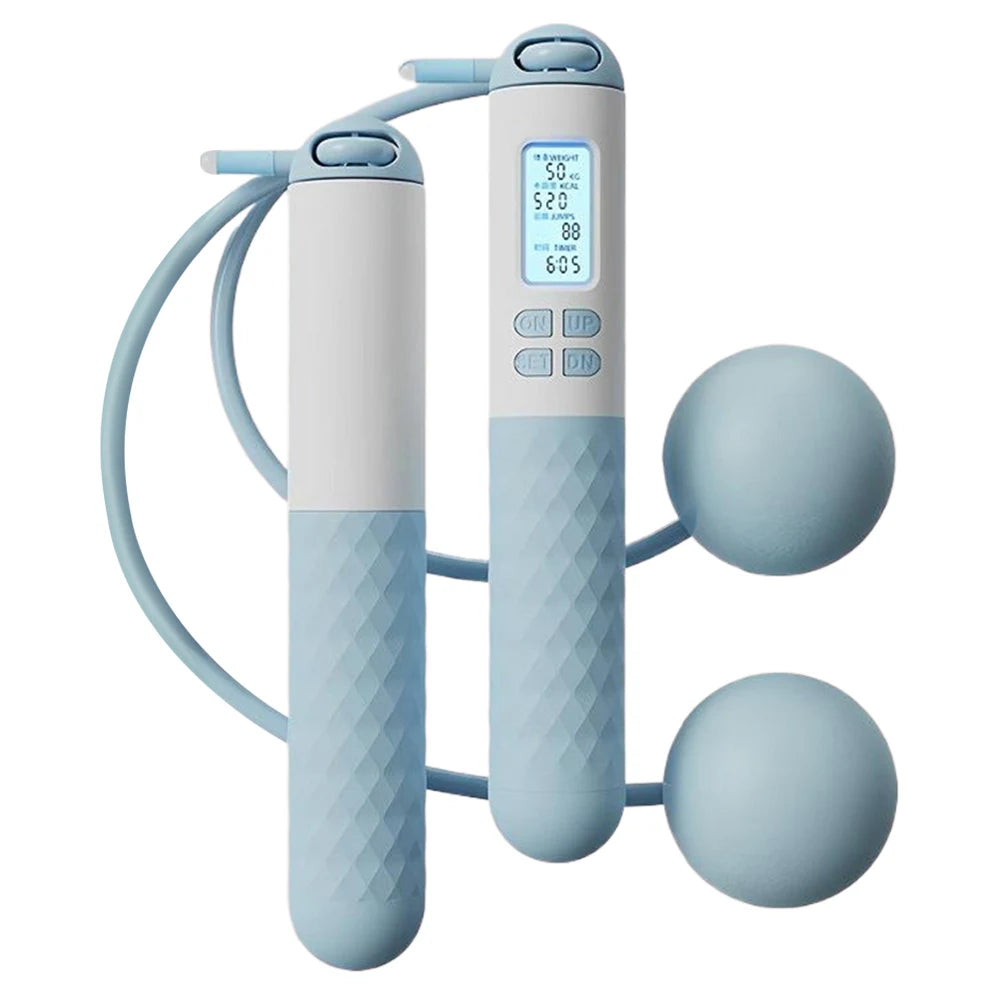 Smart Cordless Jump Rope - Digital Counter, Calorie Tracker & Adjustable Length for Indoor Fitness