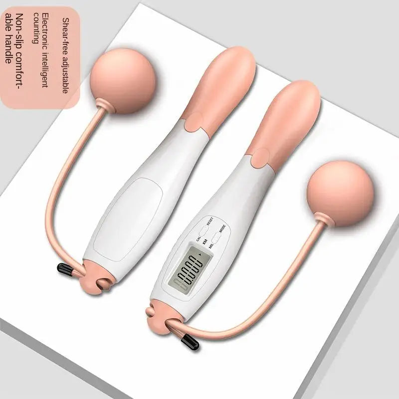 Smart Cordless Jump Rope with LCD Counter - Electronic Fitness Skipping Rope for Gym & Crossfit Training