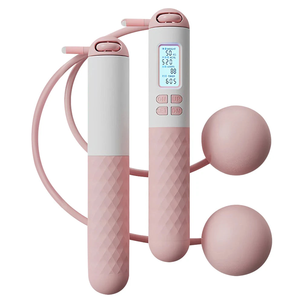 Smart Cordless Jump Rope - Digital Counter, Calorie Tracker & Adjustable Length for Indoor Fitness