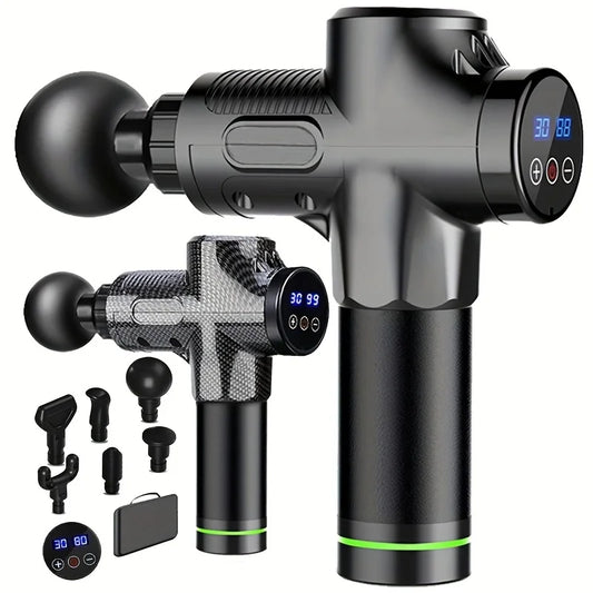 Electric Percussion Massage Gun - Deep Tissue Muscle Relaxation for Back, Neck & Shoulders