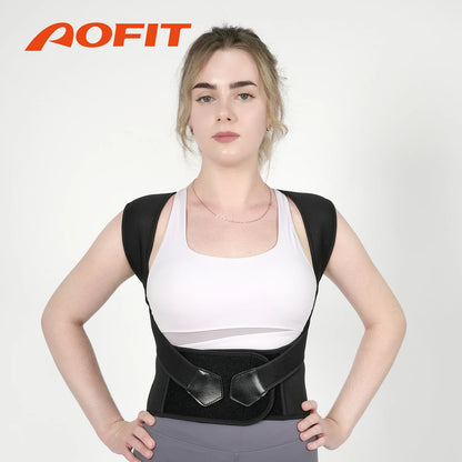 Adjustable Posture Corrector - Upper Back & Shoulder Brace for Men & Women