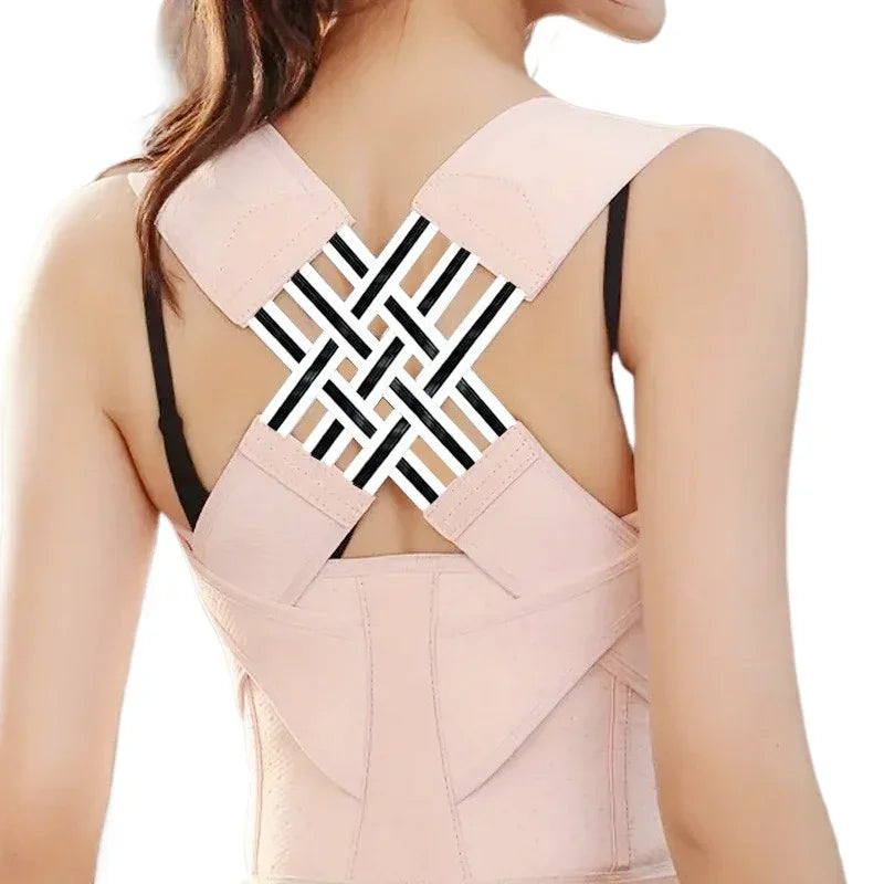 Adjustable Posture Corrector - Upper Back & Shoulder Brace for Men & Women