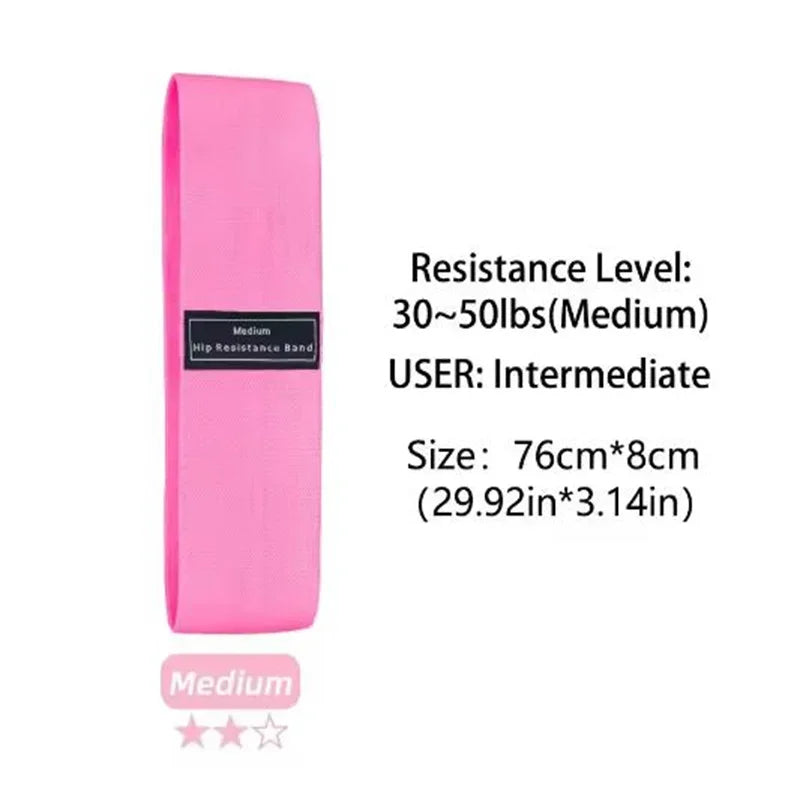 Fabric Resistance Booty Bands - Hip & Glute Workout Loop Set (3 Pieces)