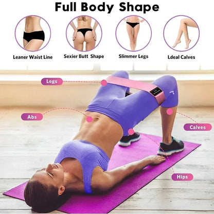 Fabric Resistance Booty Bands - Hip & Glute Workout Loop Set (3 Pieces)