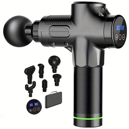 Electric Percussion Massage Gun - Deep Tissue Muscle Relaxation for Back, Neck & Shoulders