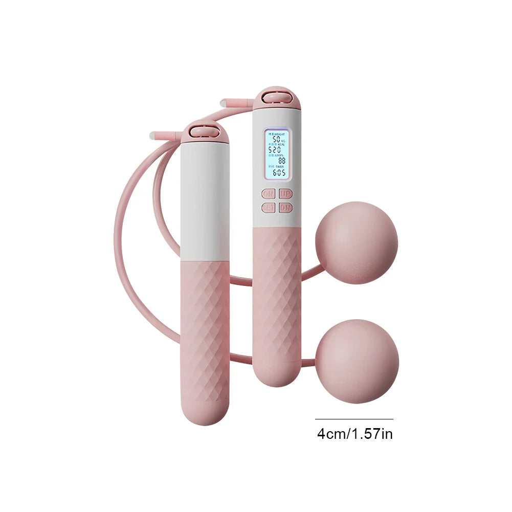 Smart Cordless Jump Rope - Digital Counter, Calorie Tracker & Adjustable Length for Indoor Fitness