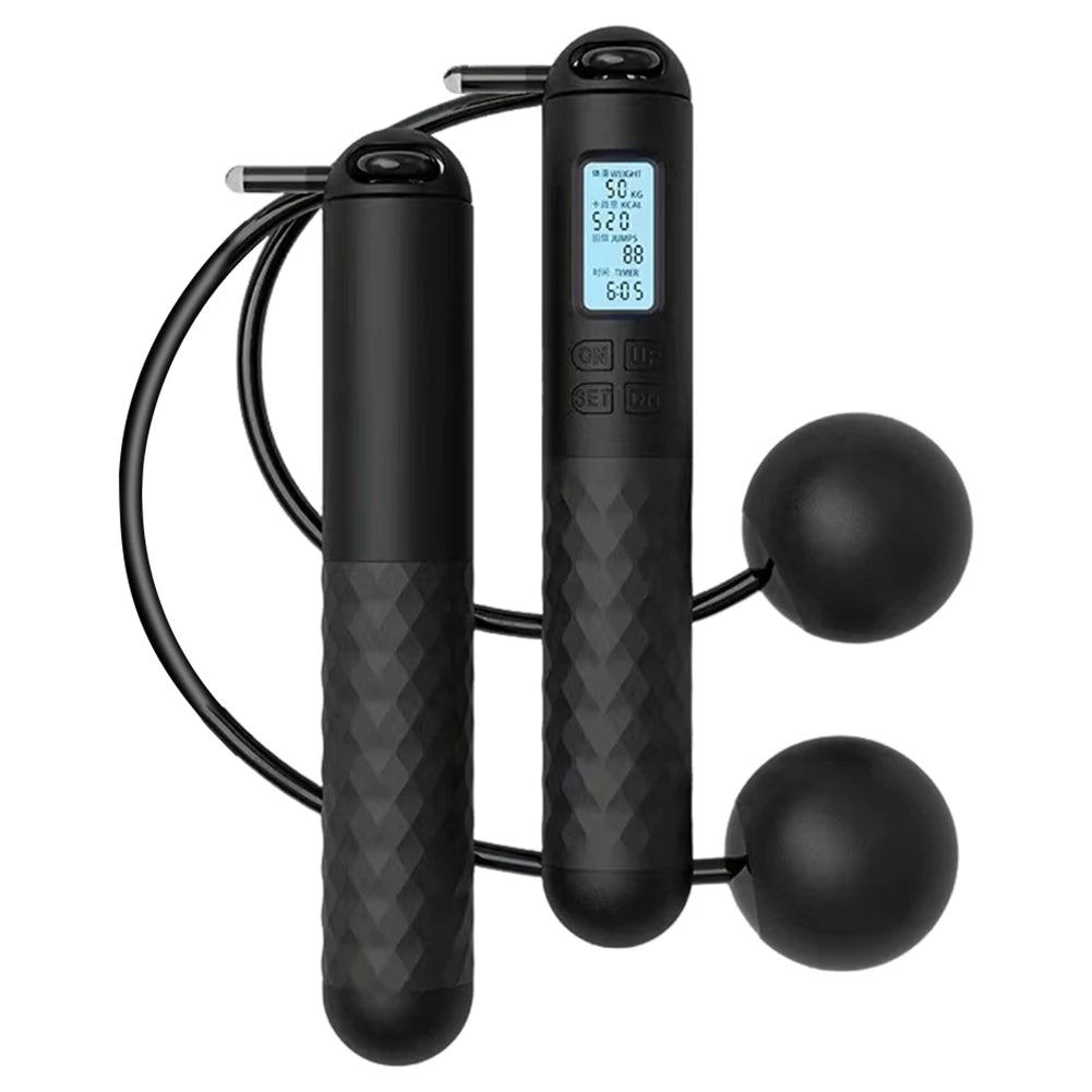 Smart Cordless Jump Rope - Digital Counter, Calorie Tracker & Adjustable Length for Indoor Fitness