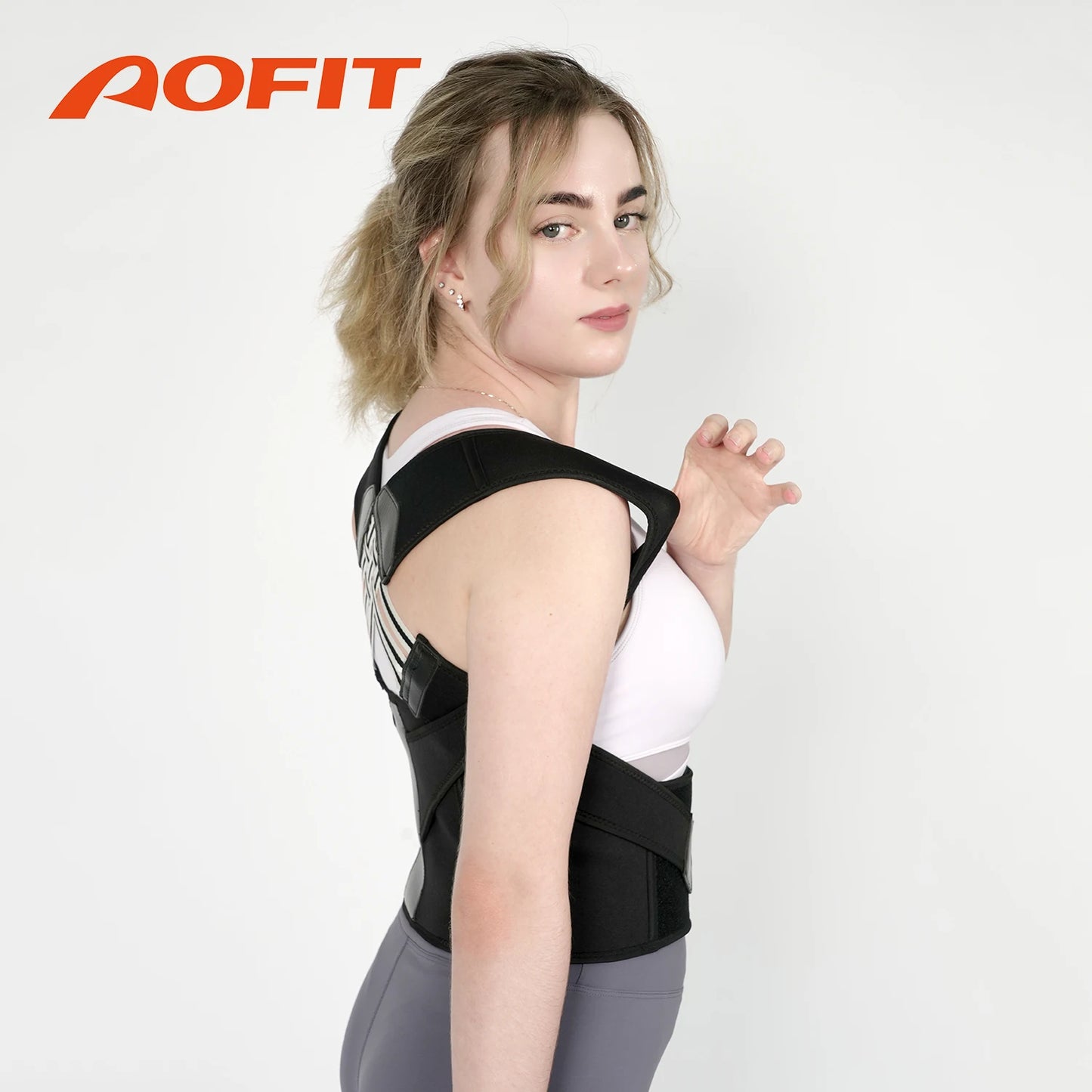 Adjustable Posture Corrector - Upper Back & Shoulder Brace for Men & Women