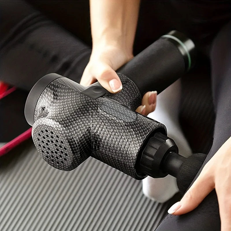 Electric Percussion Massage Gun - Deep Tissue Muscle Relaxation for Back, Neck & Shoulders