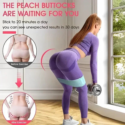 Fabric Resistance Booty Bands - Hip & Glute Workout Loop Set (3 Pieces)